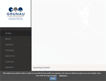 Tablet Screenshot of grunau-musikmanagement.eu